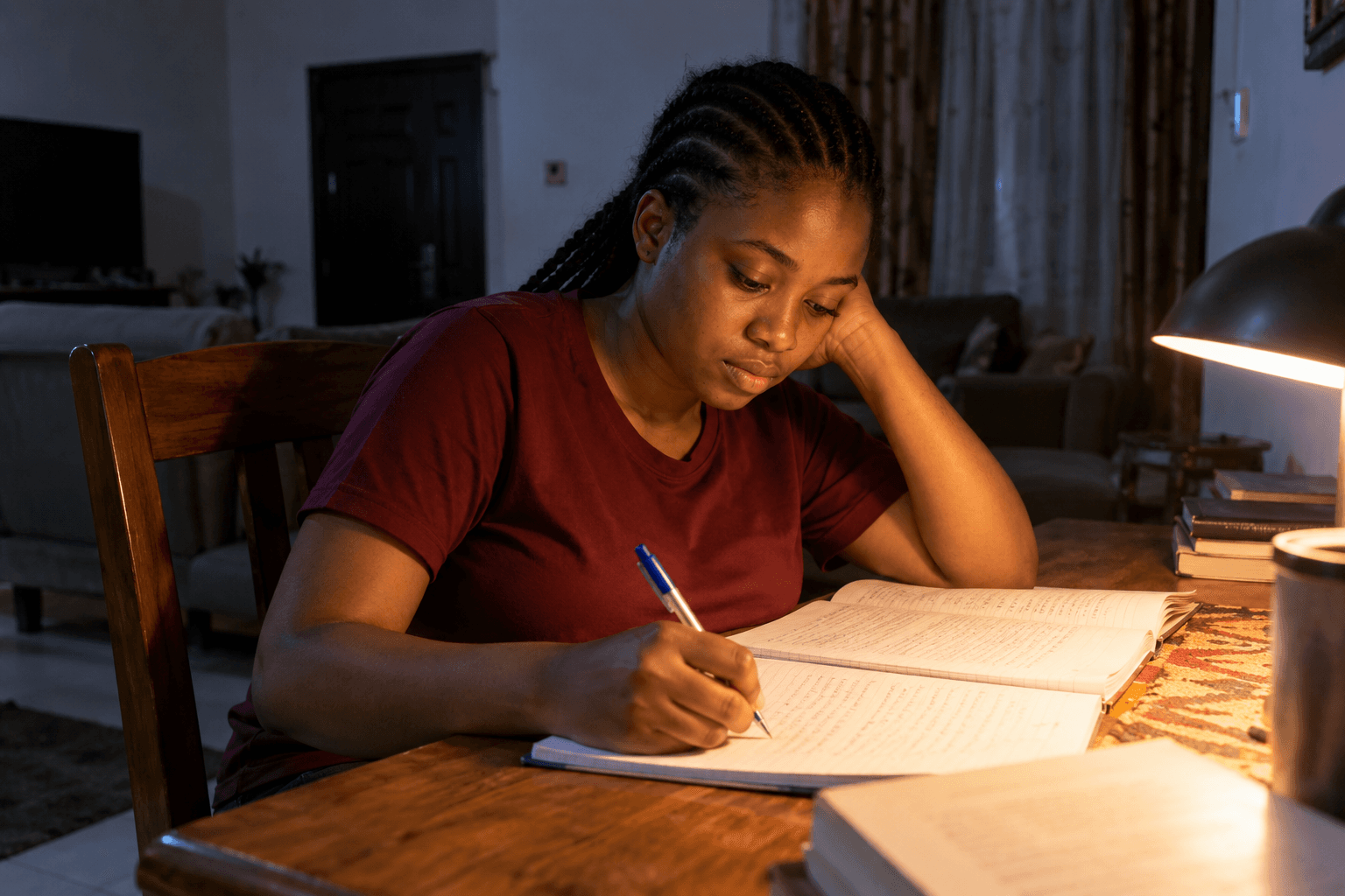 Evening Study at Home